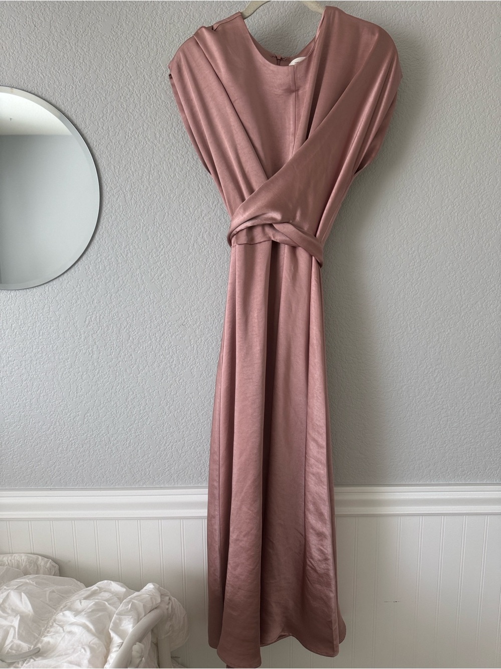 Böhme Rosalind Midi Dress, Mauve, Medium, Wedding